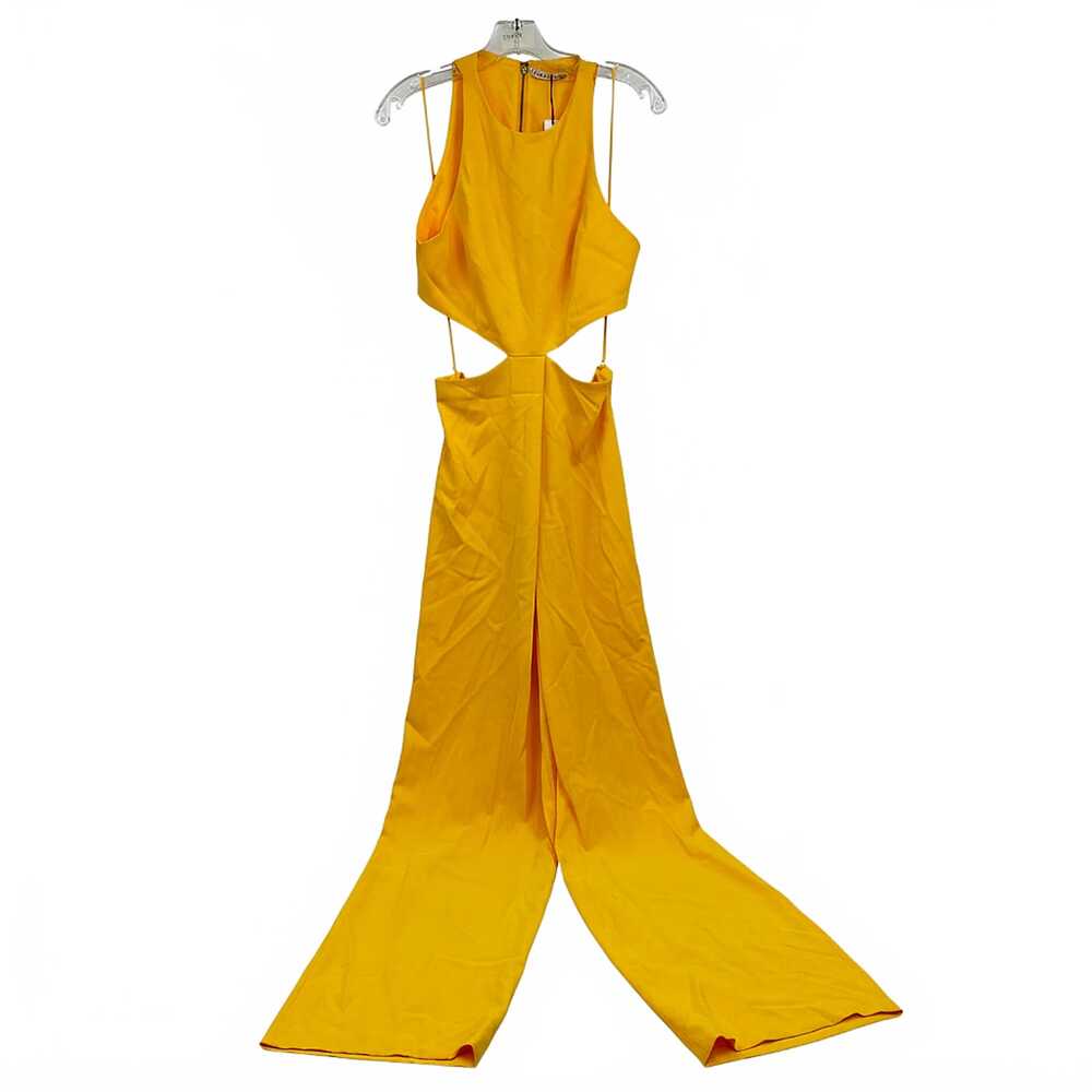 Alice + Olivia Yellow One-Piece Jumpsuit | Cut Out, Women’s Size 6